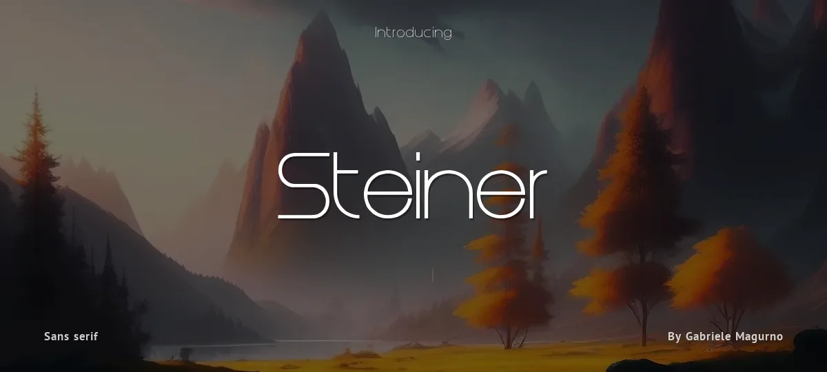 Steiner font preview