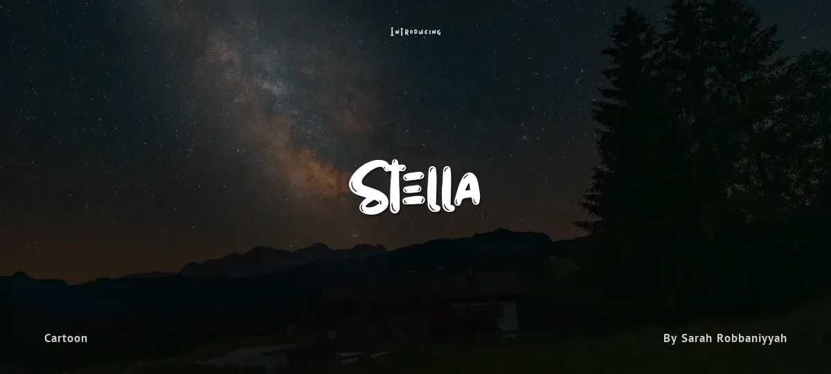 Stella font preview