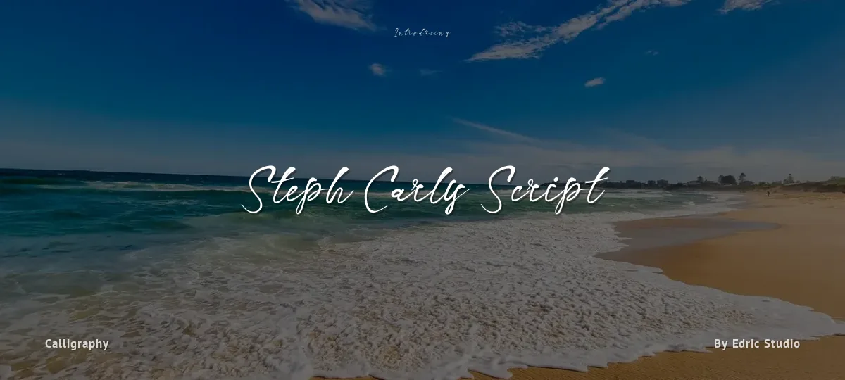 Steph Carly Script font preview