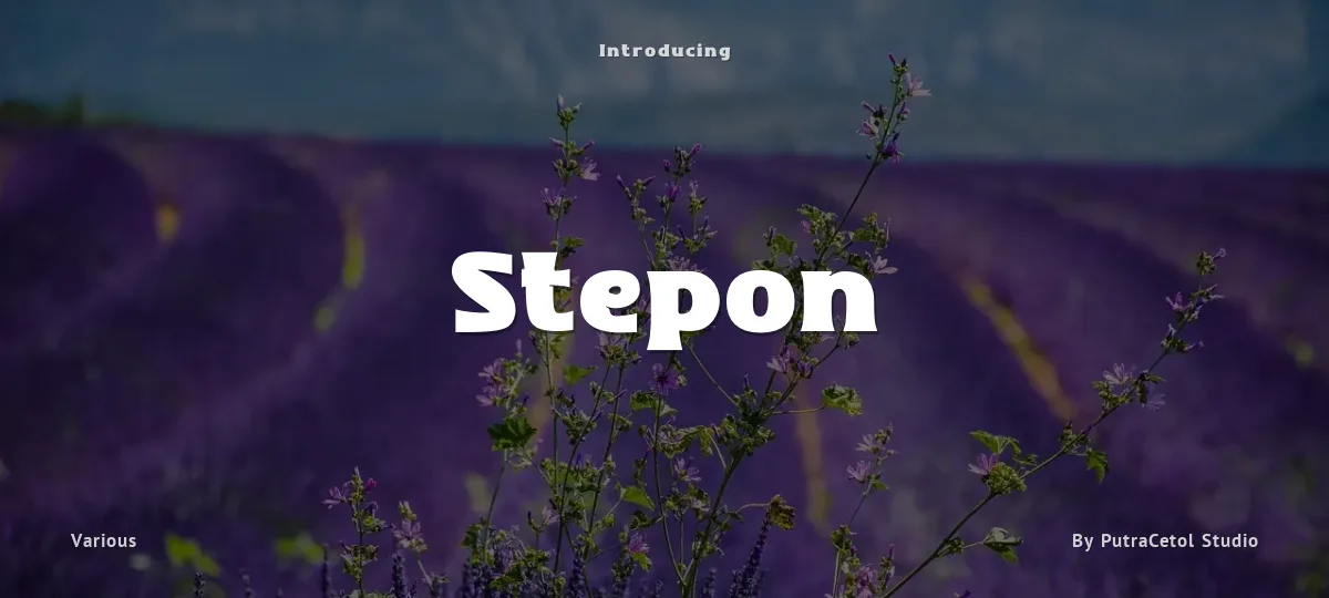 Stepon font preview