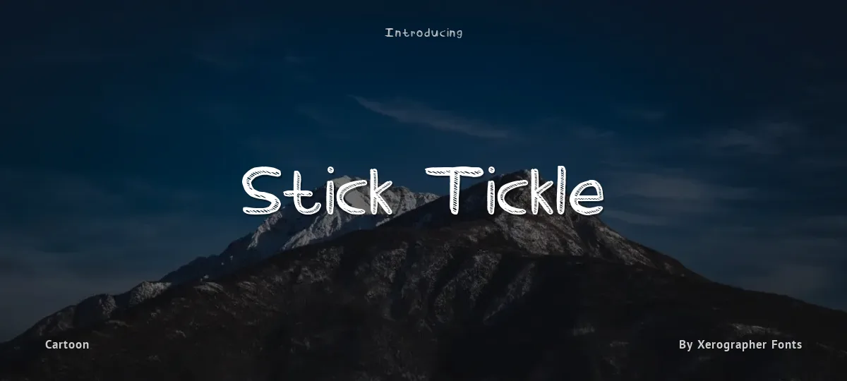 Stick Tickle font preview