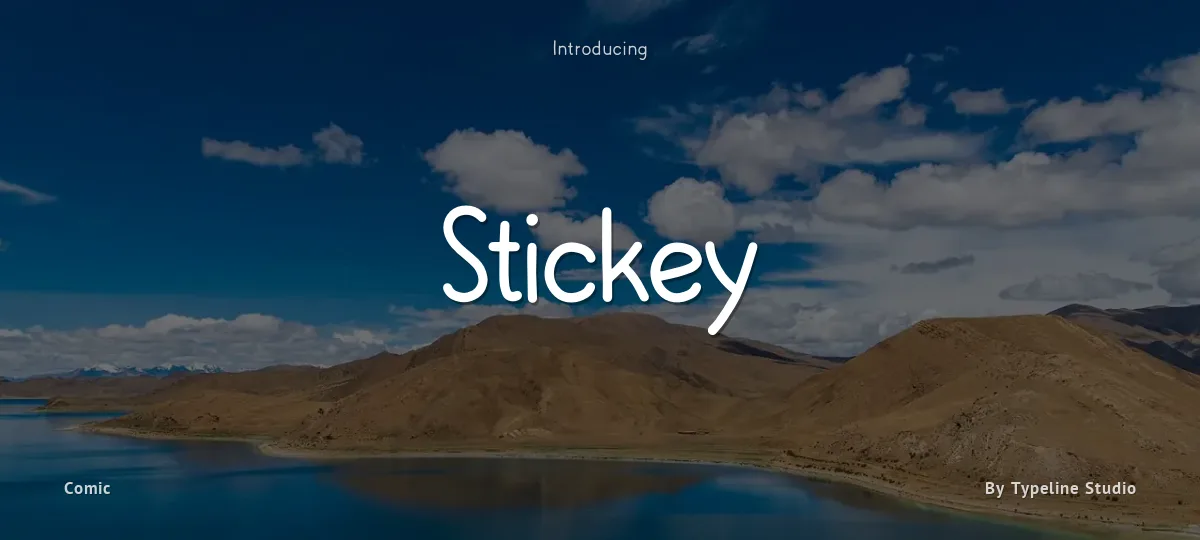 Stickey font preview