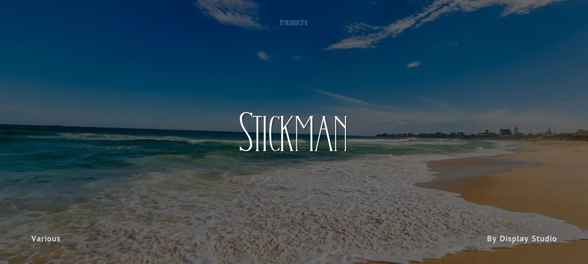 Stickman font preview