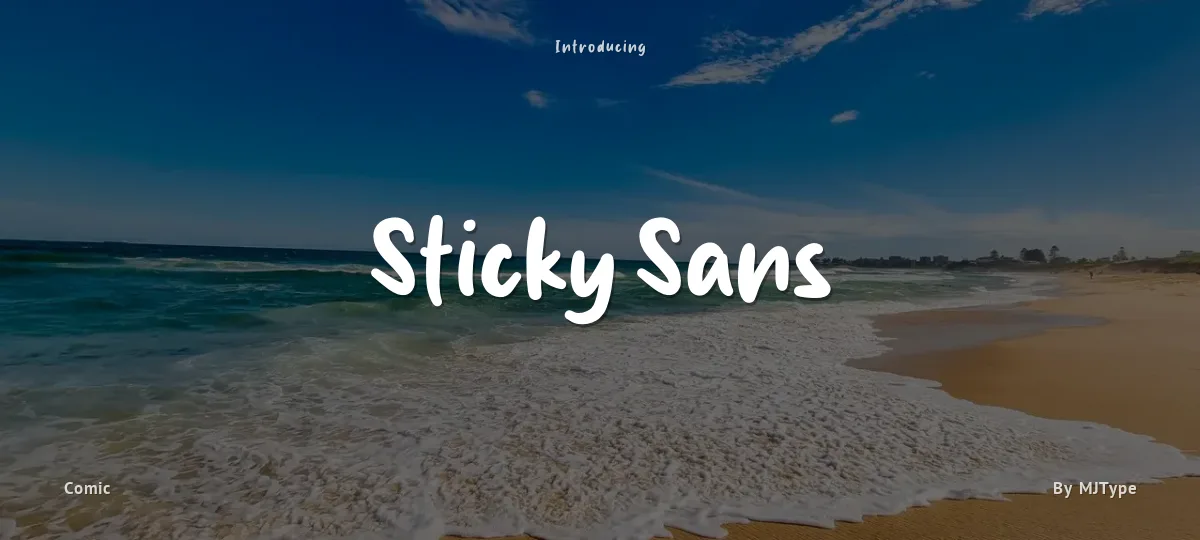 Sticky Sans font preview