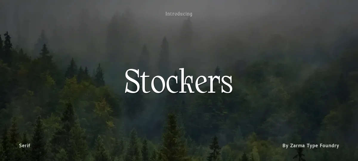 Stockers font preview