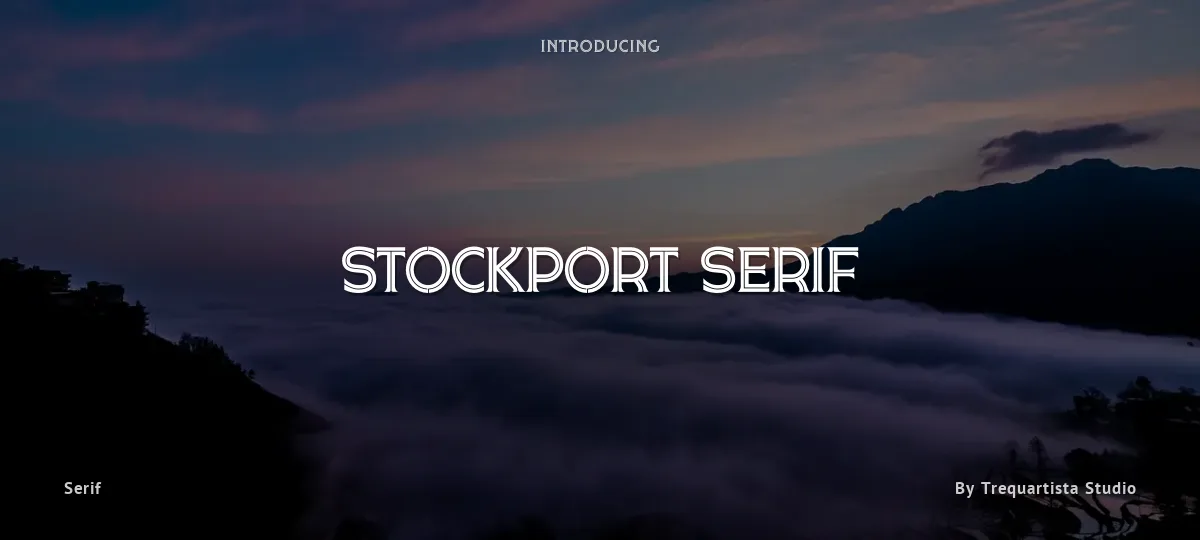 Stockport Serif font preview