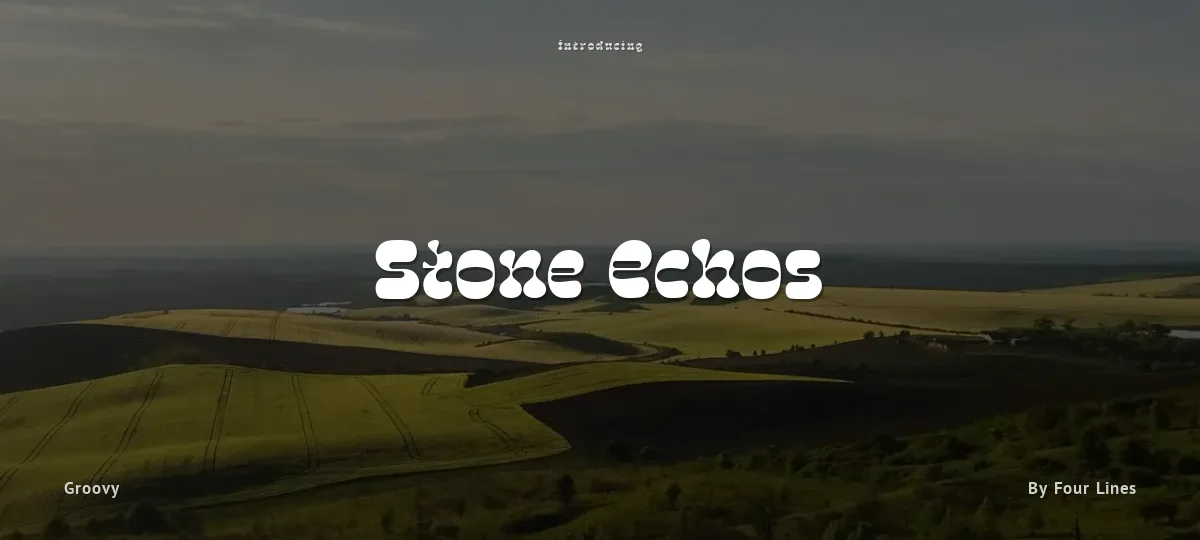 Stone Echos font preview