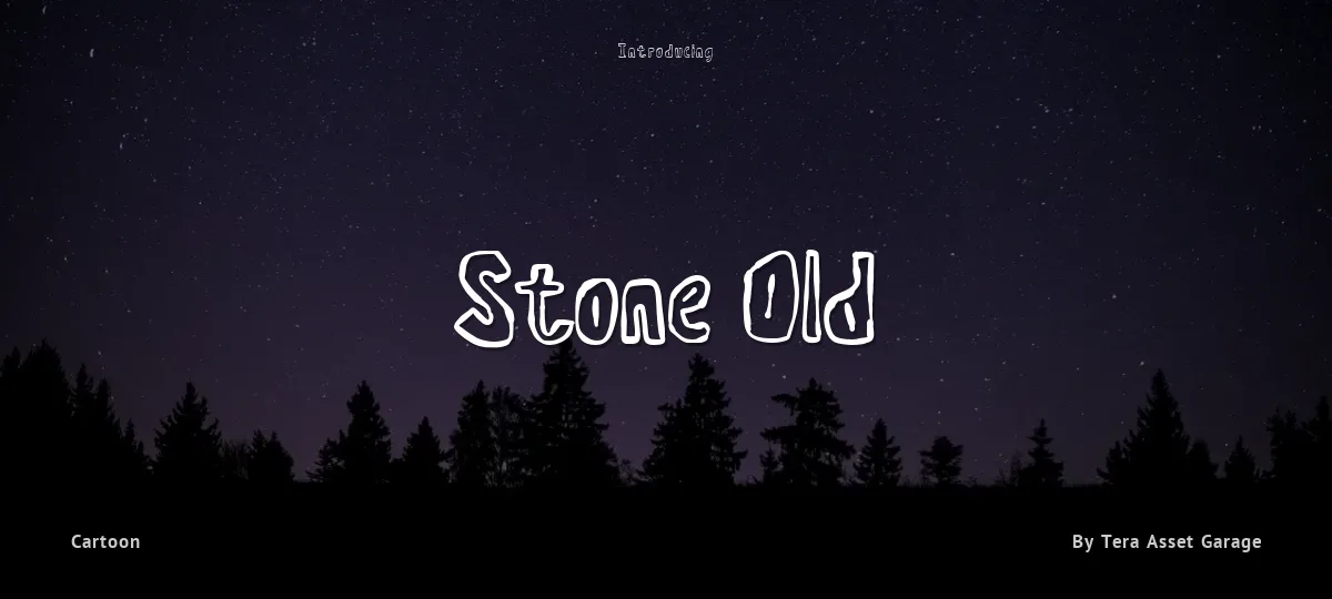 Stone Old font preview