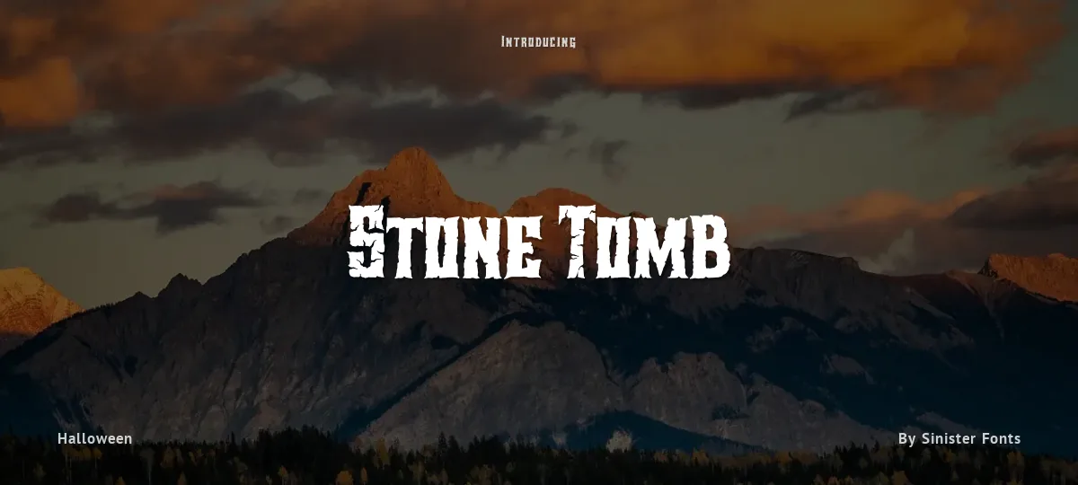 Stone Tomb font preview