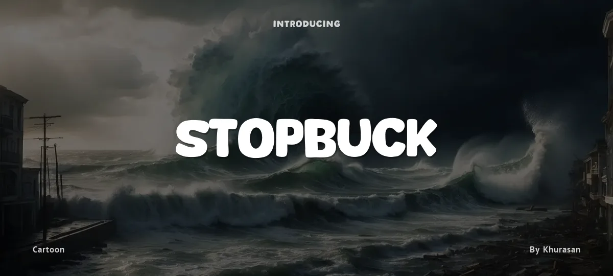 Stopbuck font preview