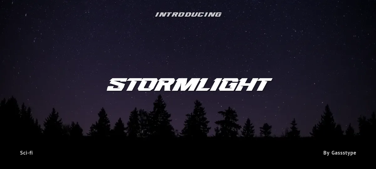 Stormlight font preview