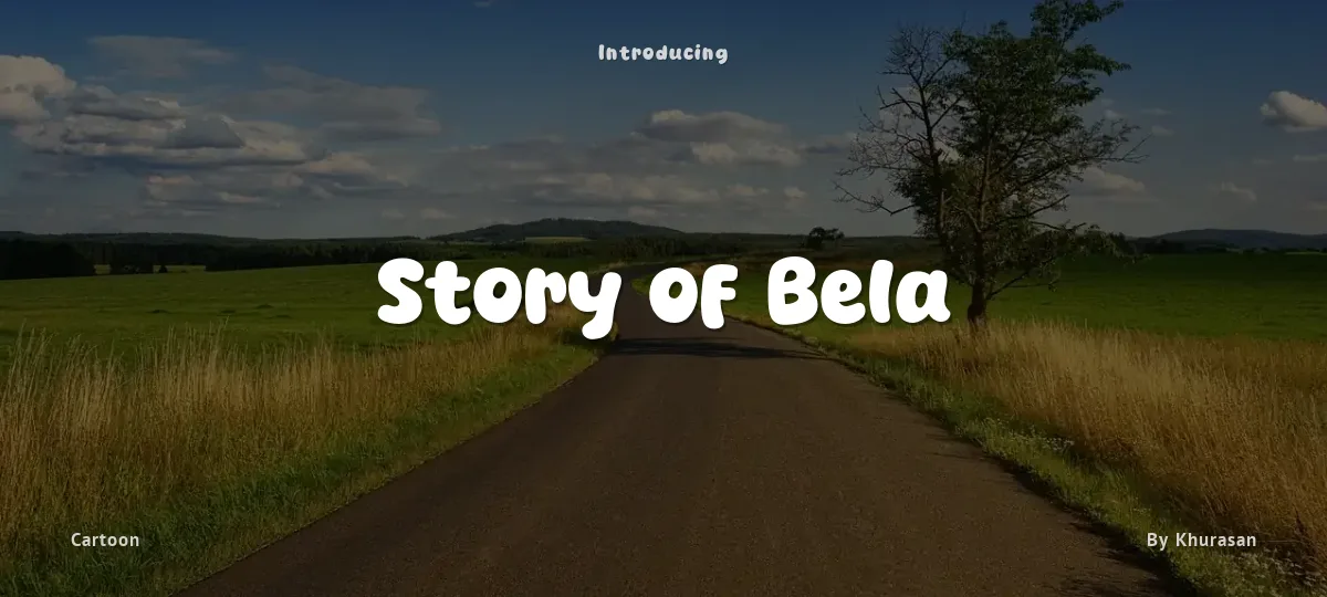 Story of Bela font preview