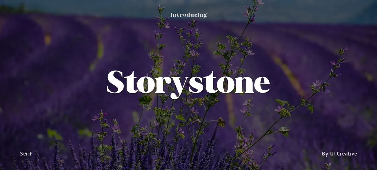 Storystone font preview