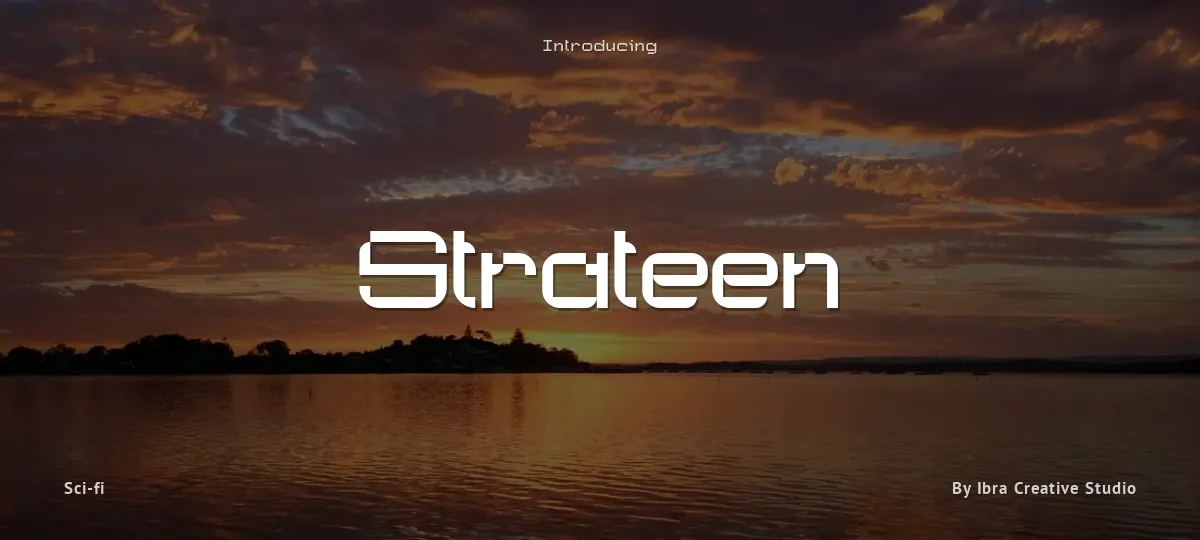 Strateen font preview