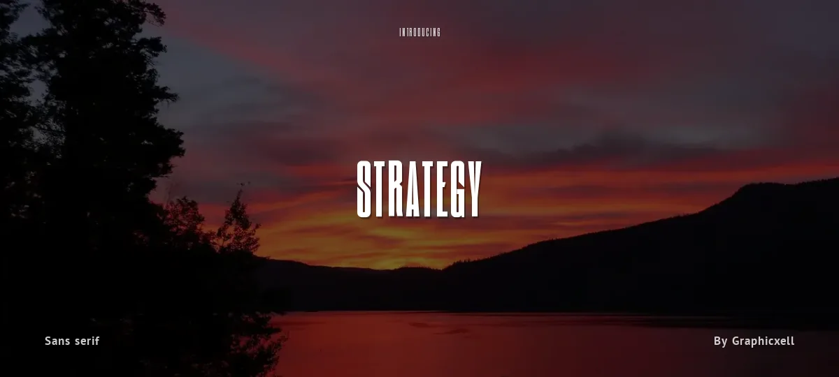Strategy font preview