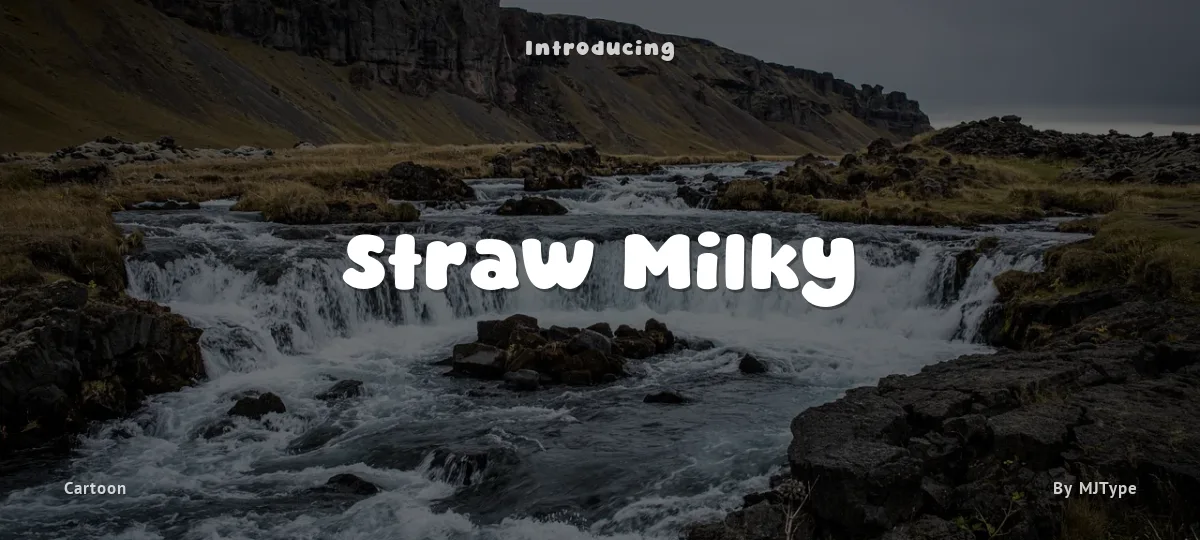 Straw Milky font preview