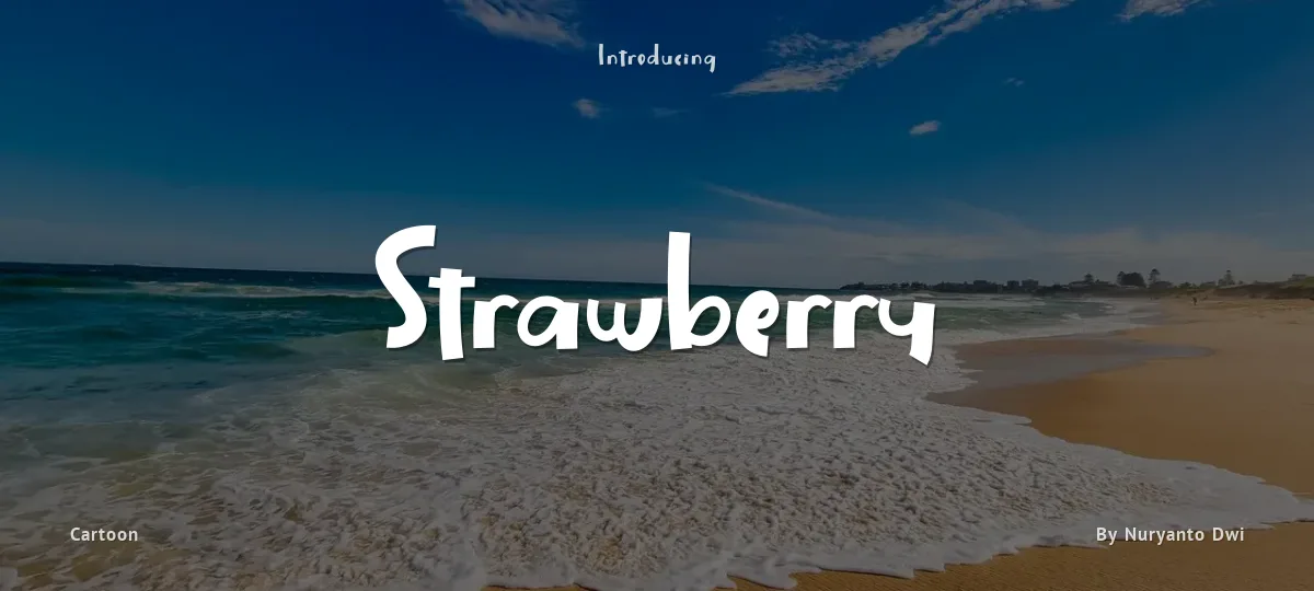 Strawberry font preview