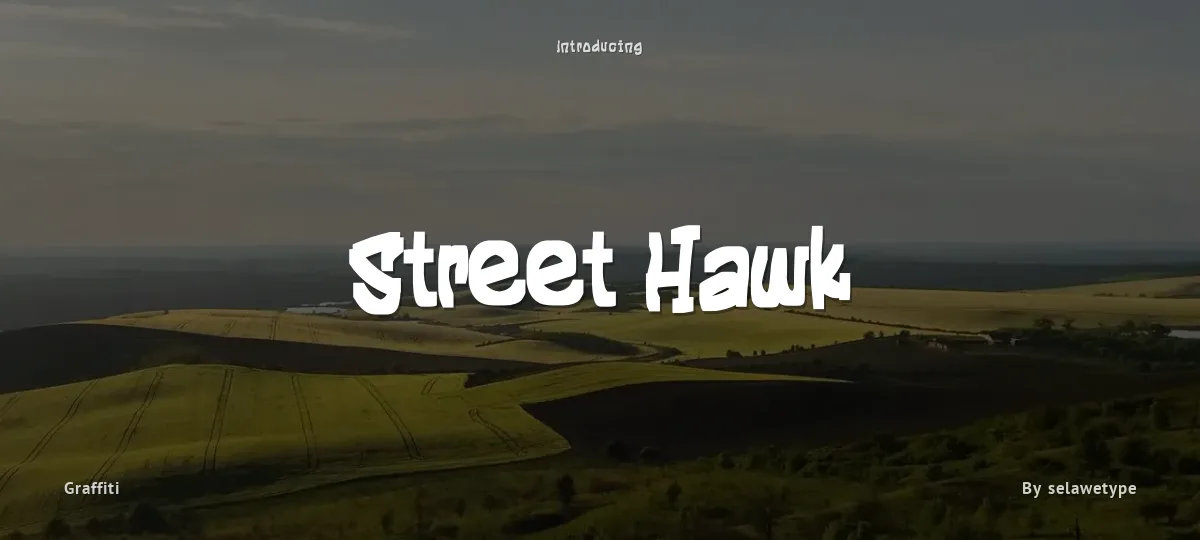 Street Hawk font preview