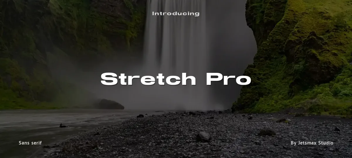Stretch Pro font preview