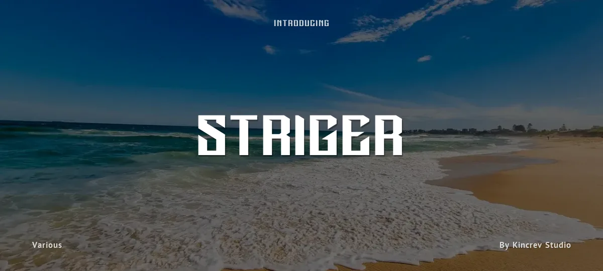 Striger font preview
