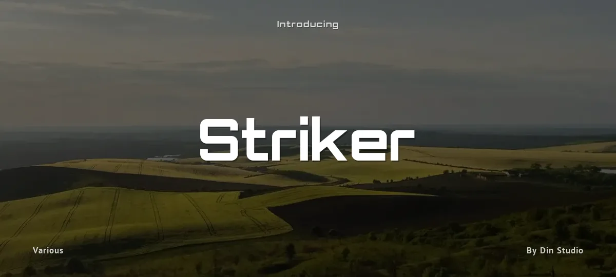 Striker font preview