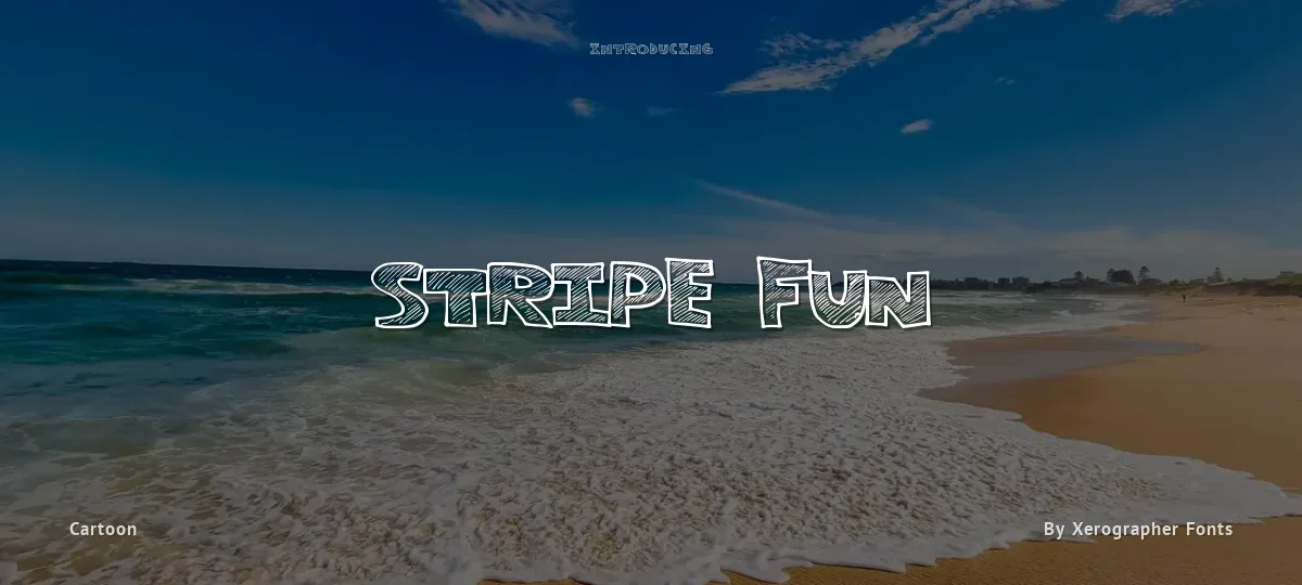 Stripe Fun font preview