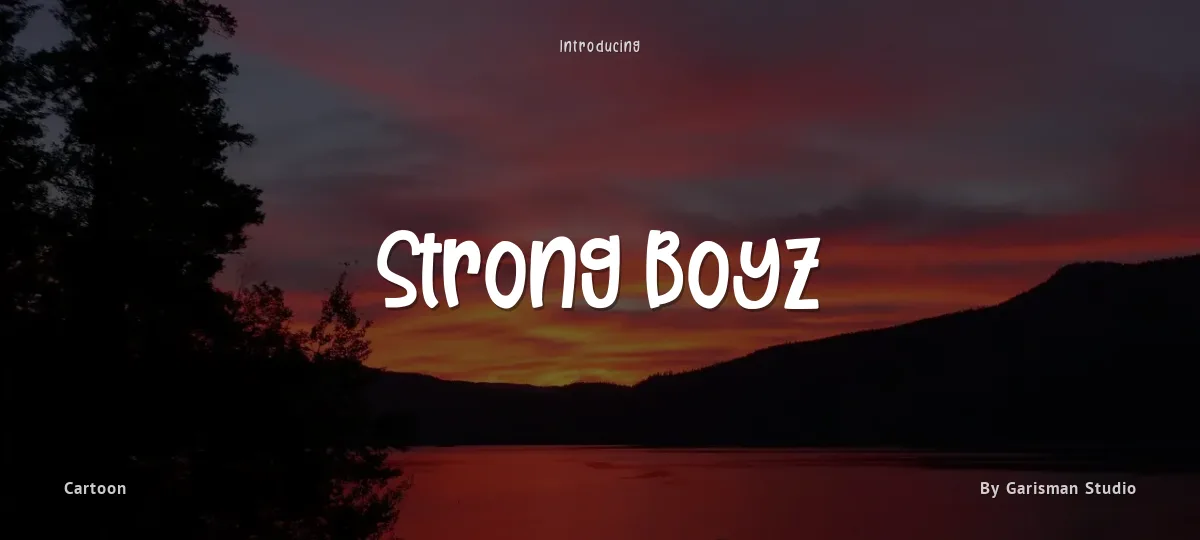 Strong Boyz font preview