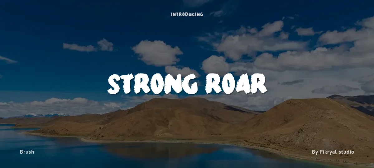 Strong Roar font preview