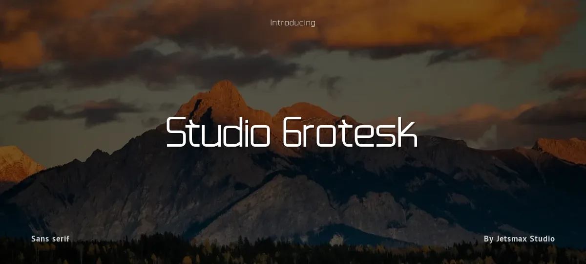 Studio Grotesk font preview
