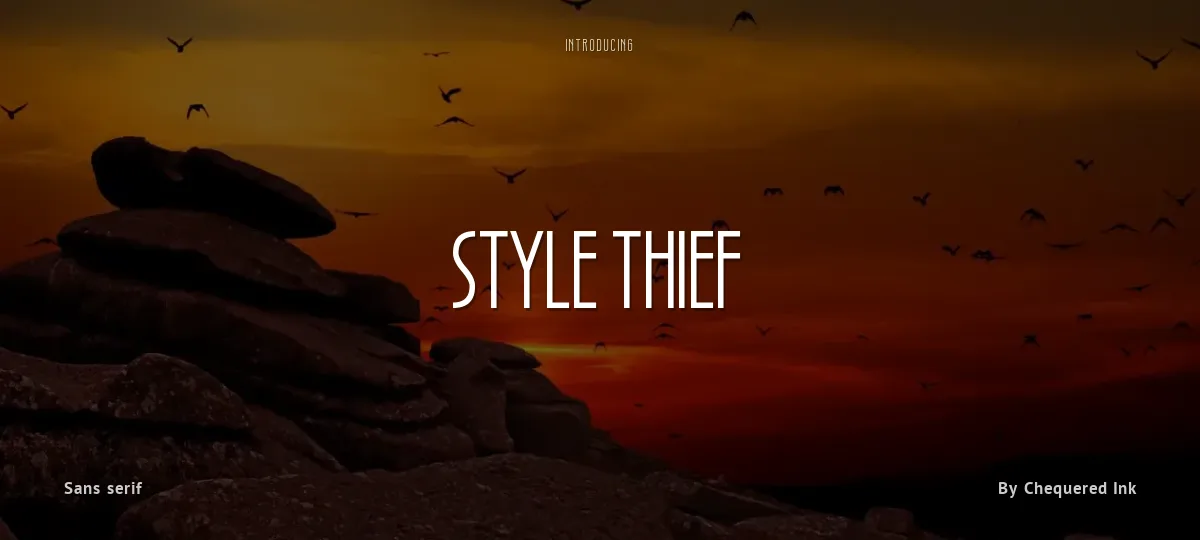 Style Thief font preview