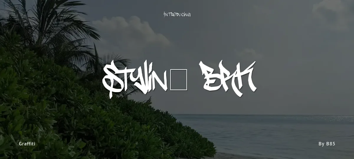 Stylin' BRK font preview