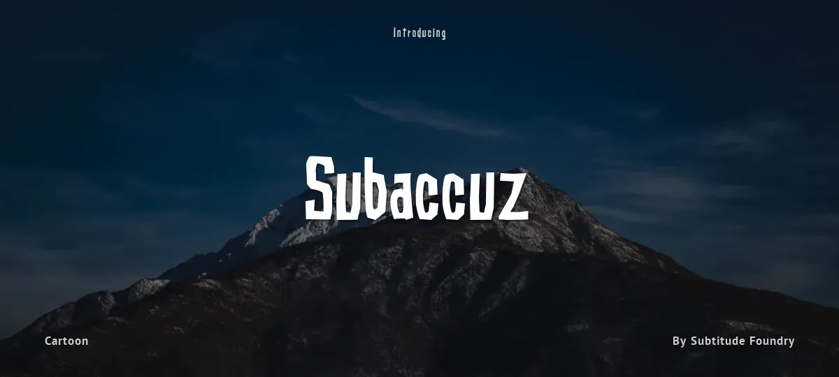 Subaccuz font preview
