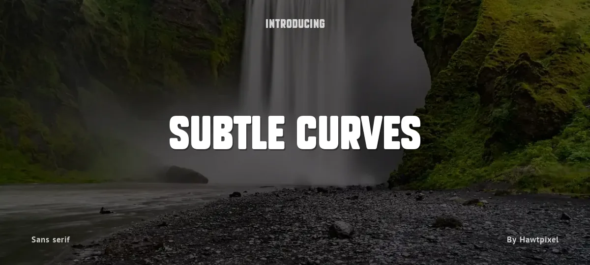 Subtle Curves font preview