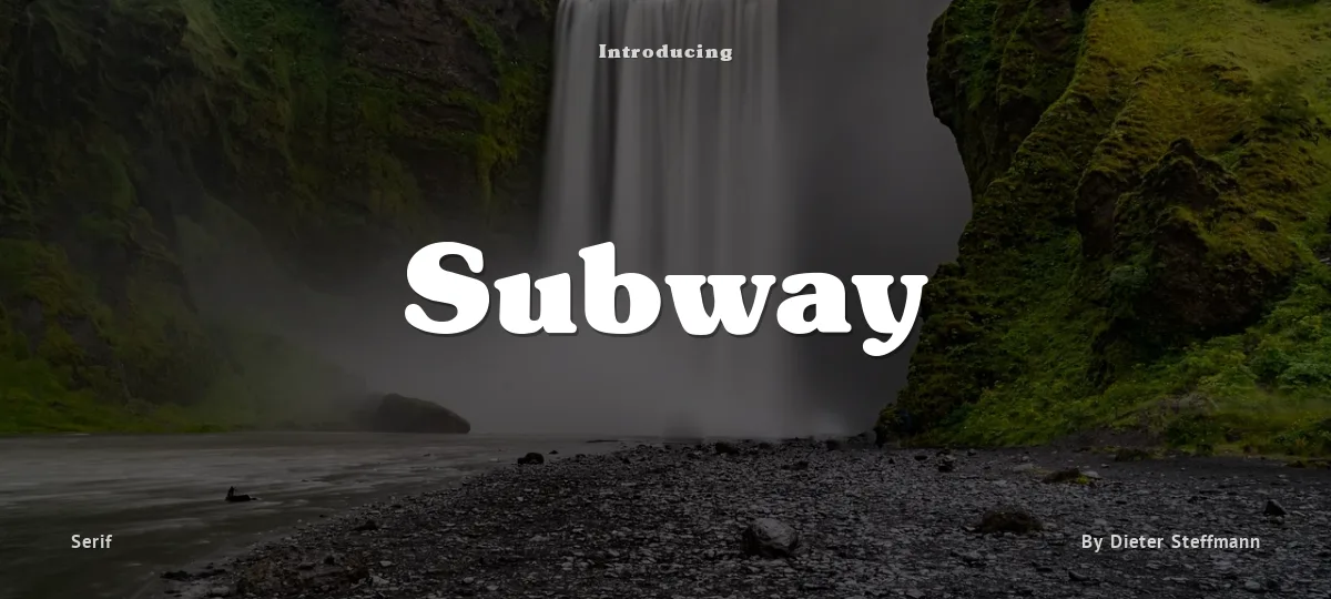 Subway font preview