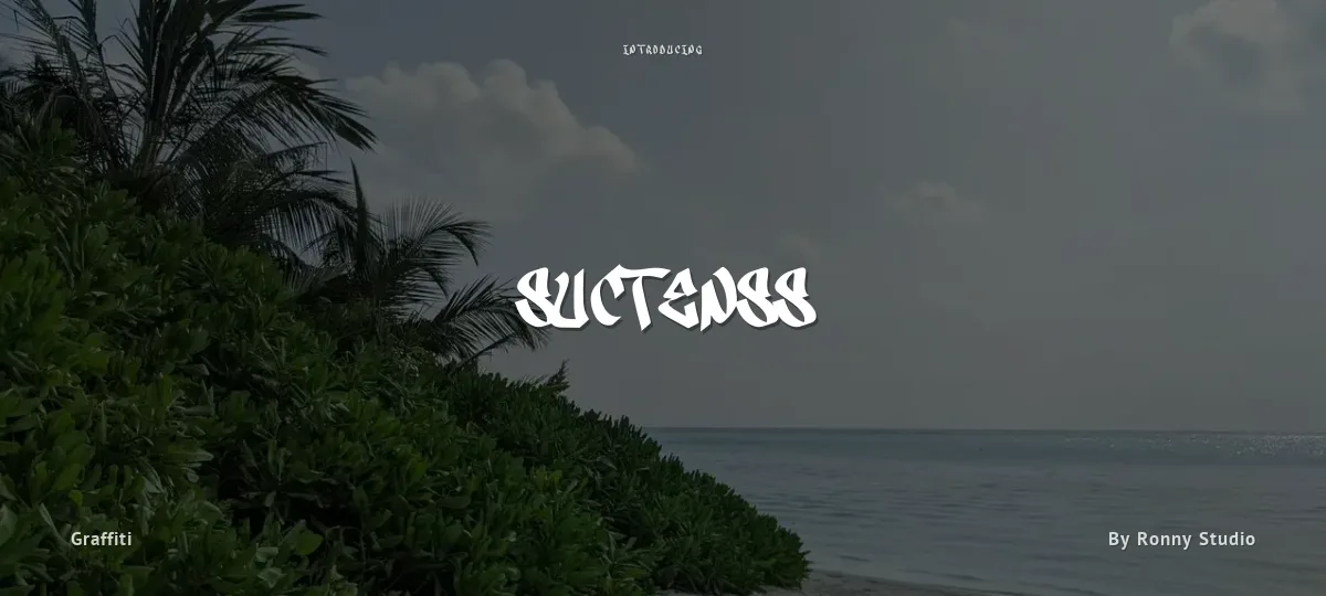 Suctenss font preview