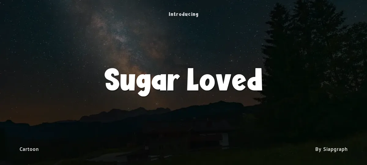 Sugar Loved font preview