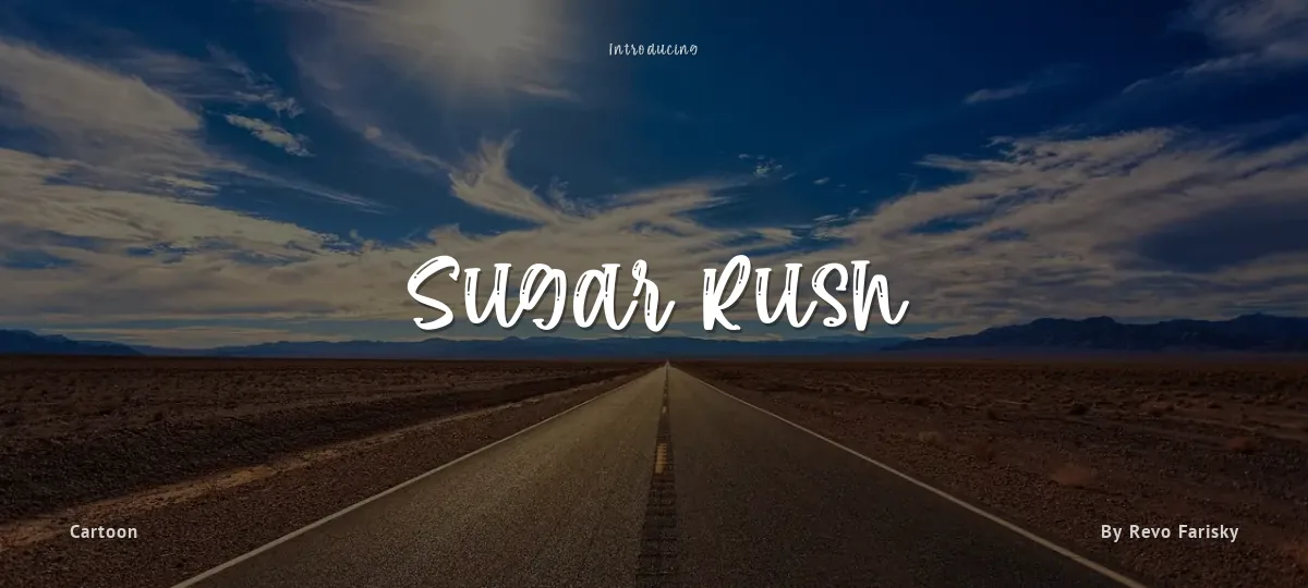 Sugar Rush font preview