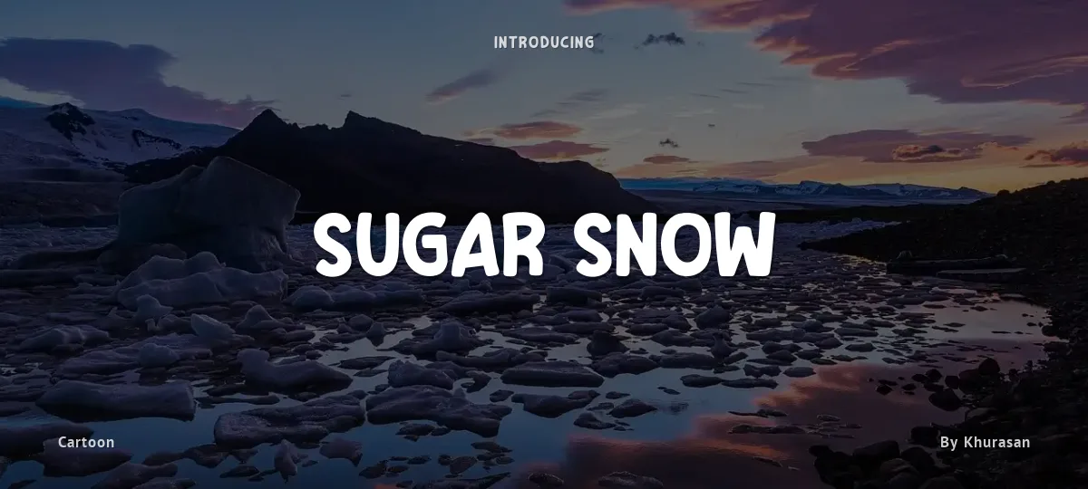 Sugar Snow font preview