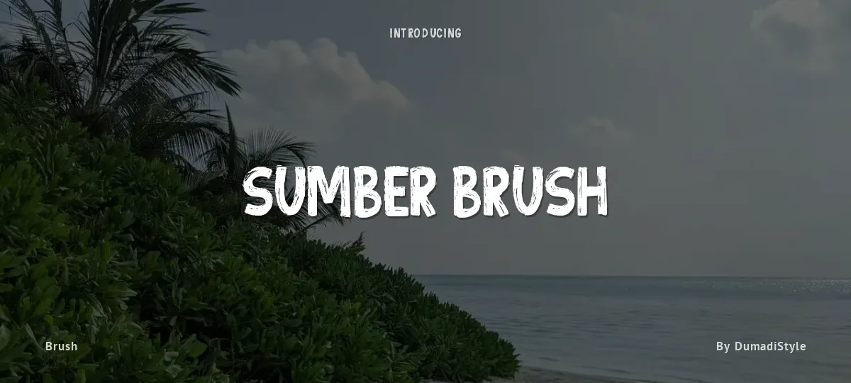 Sumber Brush font preview