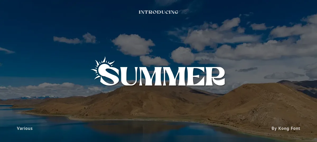 Summer font preview
