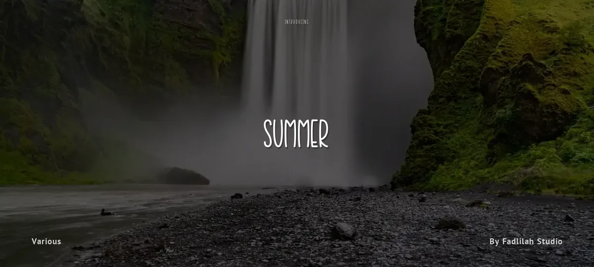 Summer font preview