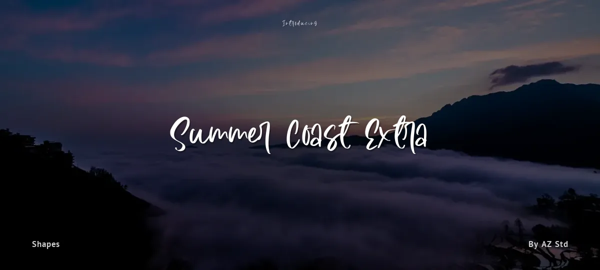 Summer Coast Extra font preview