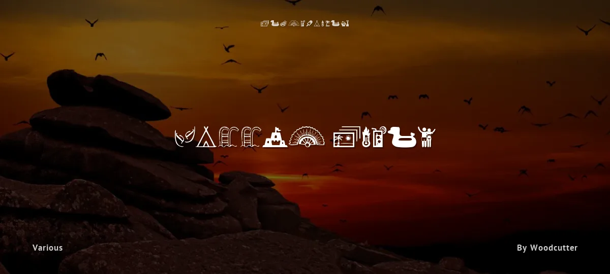 Summer Icons font preview