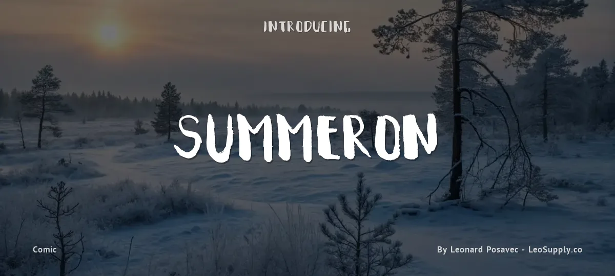 Summeron font preview