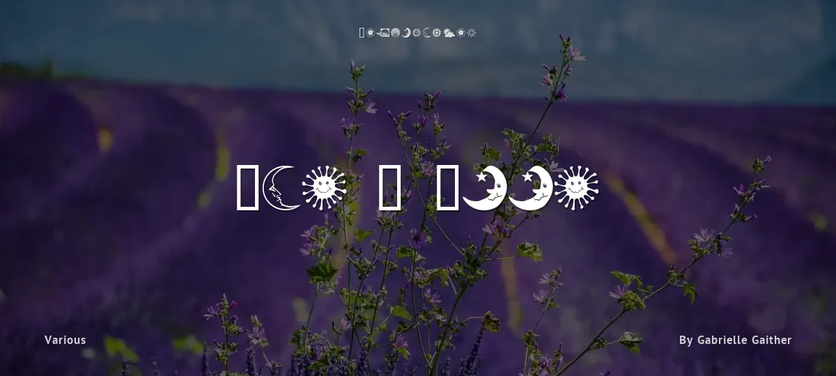 Sun N Moon font preview