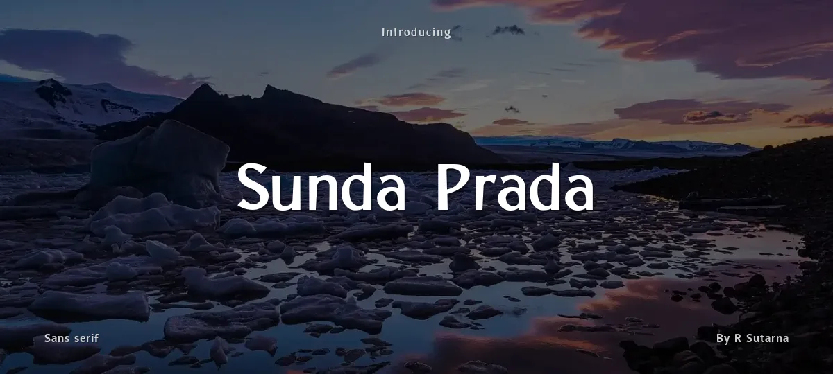 Sunda Prada font preview