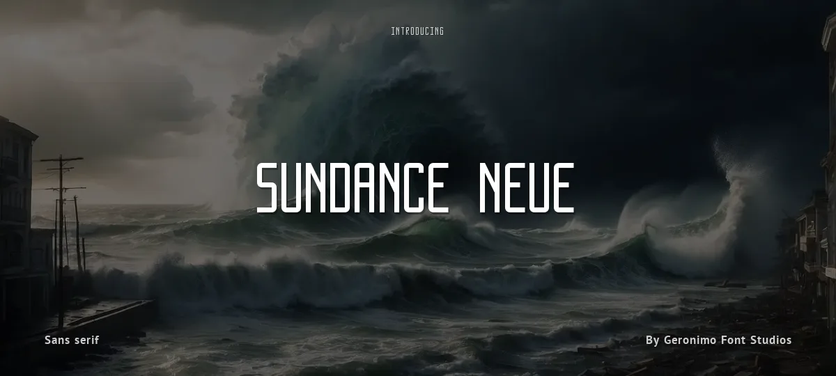 Sundance Neue font preview