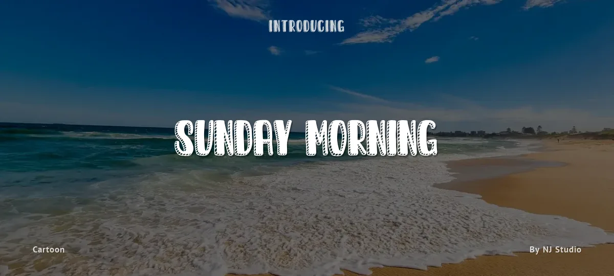 Sunday Morning font preview