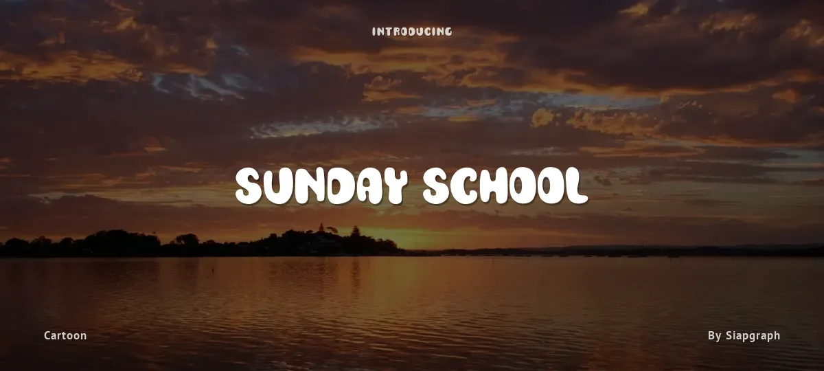 Sunday School font preview