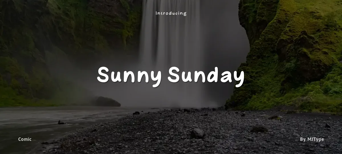 Sunny Sunday font preview